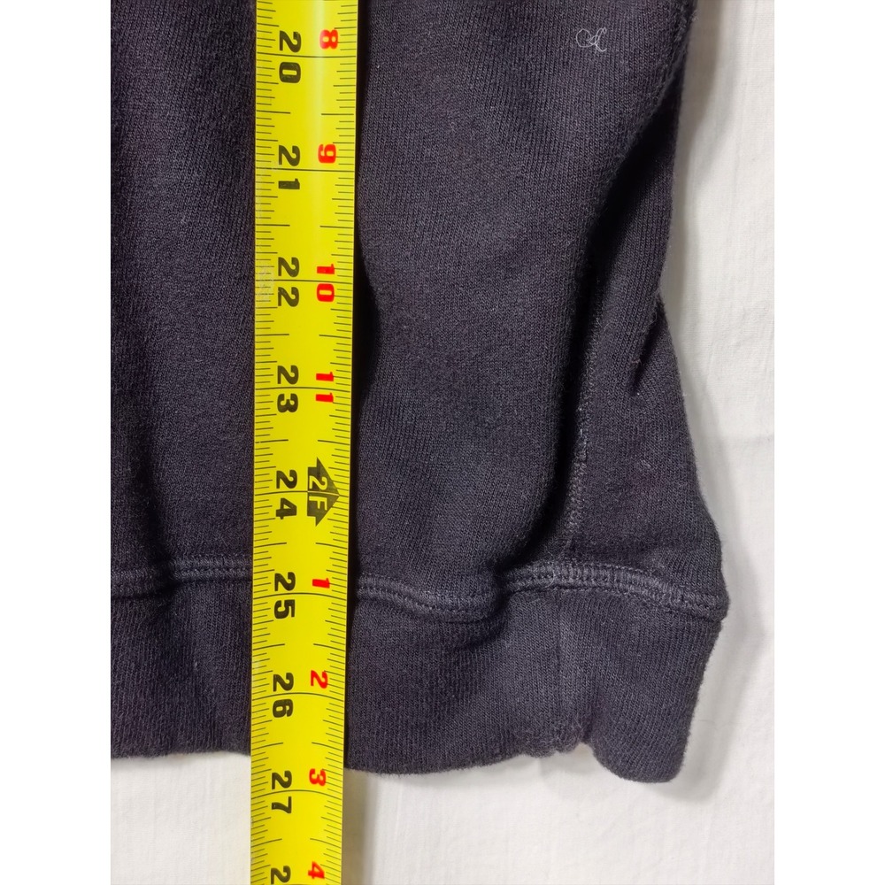 MATE‎ The Label Black Organic Fleece Sweatshirt L Sustainable Quiet Luxury Soft - Picture 4 of 7